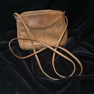La strada small crossbody purse brown EUC vintage